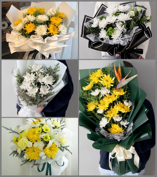 贵州毕节市威宁县龙场镇田园村白事花束代送